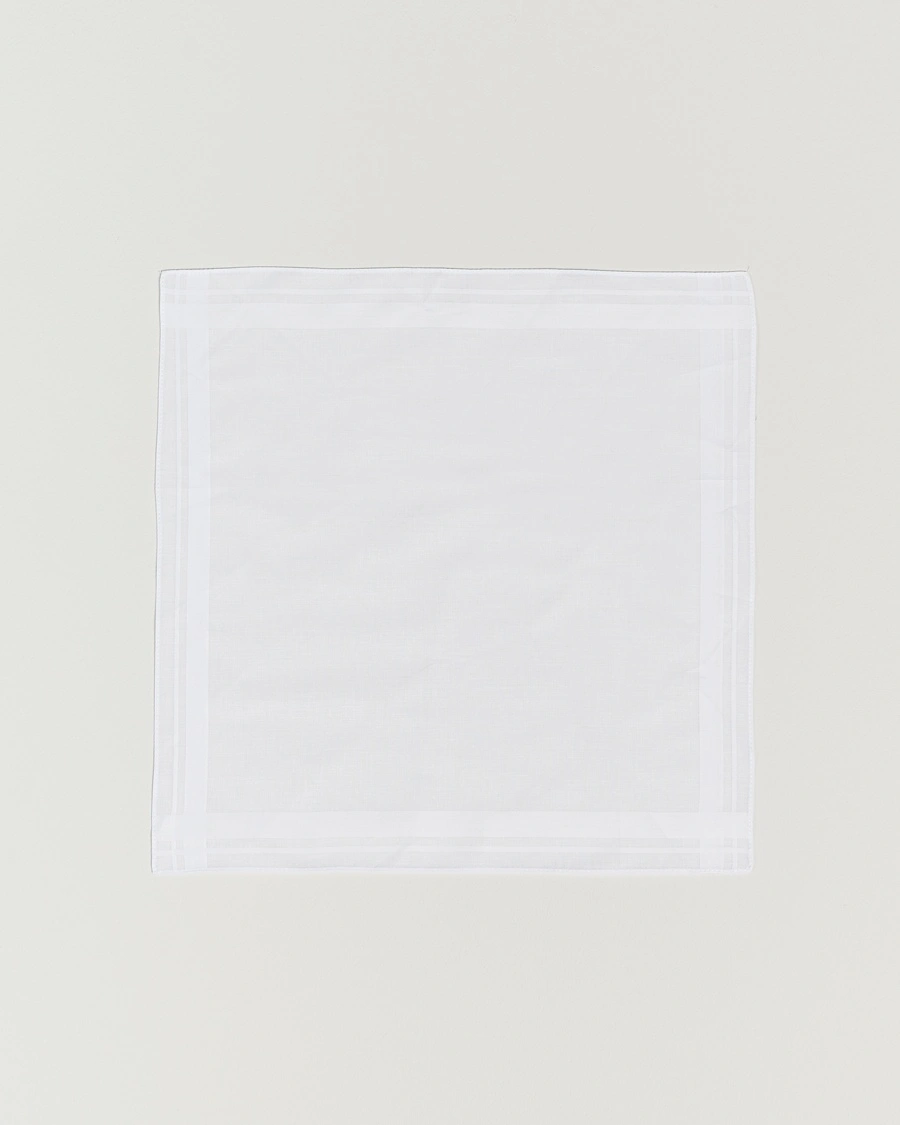 Amanda Christensen Cotton Pocket Square White – Weiß