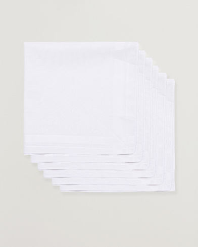 Herren | Festive | Amanda Christensen | 6-pack Cotton Pocket Square White