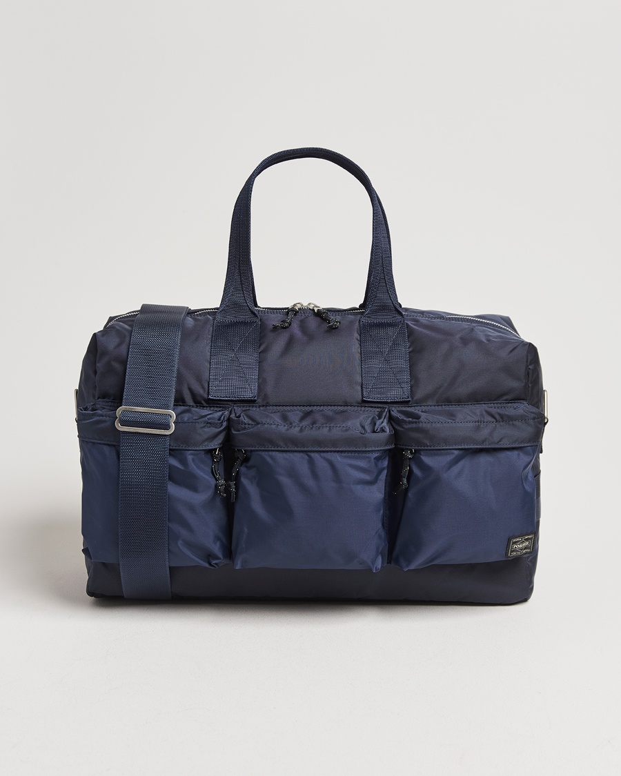 Porter-Yoshida & Co. Force 2Way Duffel Bag Navy Blue – Schwarz