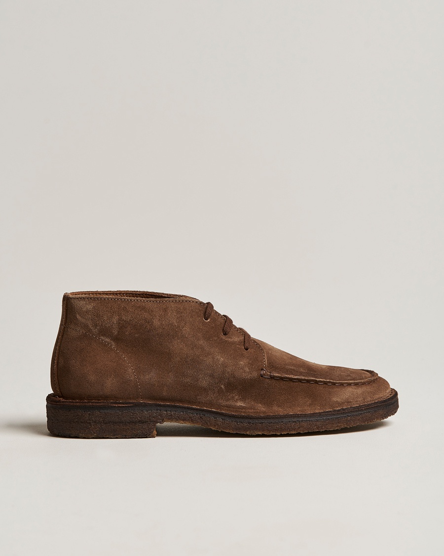 Drake's Crosby Moc-Toe Suede Chukka Boots Brown – Braun