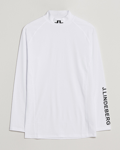 Herren | Langarm T-Shirt | J.Lindeberg | Aello Soft Compression Tee White