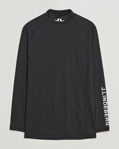 Herren | Langarm T-Shirt | J.Lindeberg | Aello Soft Compression Tee Black