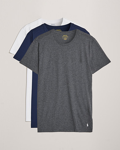 Herren | add to cart | Polo Ralph Lauren | 3-Pack Crew Neck T-Shirt Navy/Charcoal/White