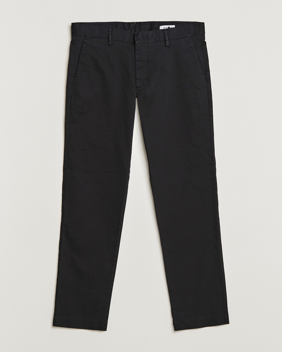 NN07 Theo Regular Fit Stretch Chinos Black – Schwarz