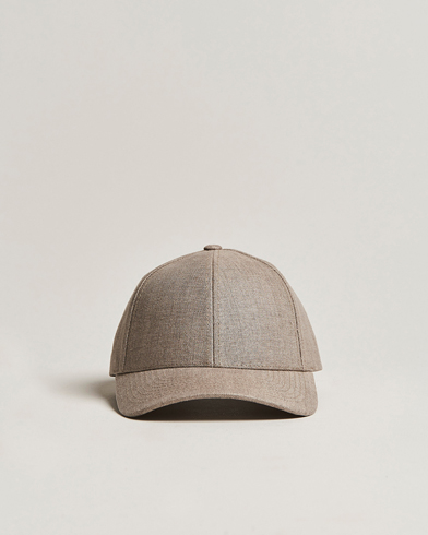 Herren |  | Varsity Headwear | Linen Baseball Cap Argent Khaki