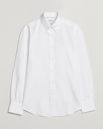Herren | Brunello Cucinelli | Brunello Cucinelli | Slim Fit Button Down Shirt White