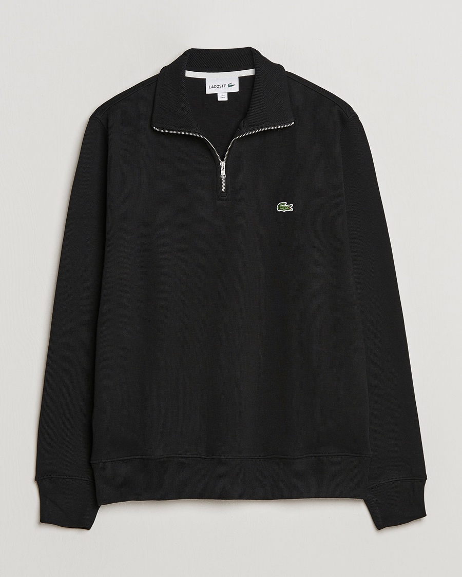 Lacoste Rib Interlock Half Zip Black – Schwarz