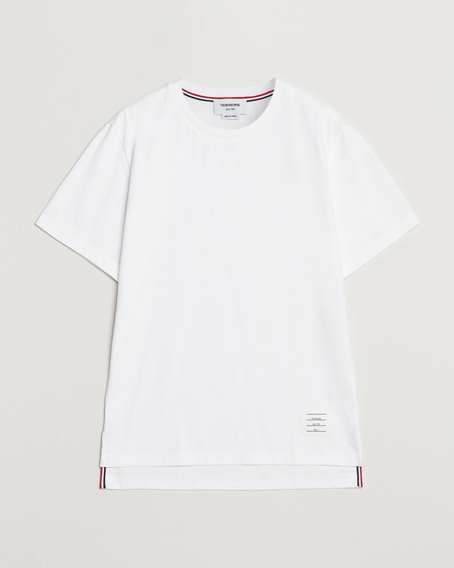 Thom Browne Relaxed Fit Short Sleeve T-Shirt White – Weiß