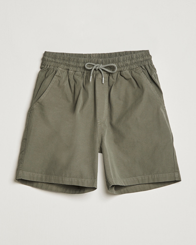 Herren | Shorts | Colorful Standard | Classic Organic Twill Drawstring Shorts Dusty Olive