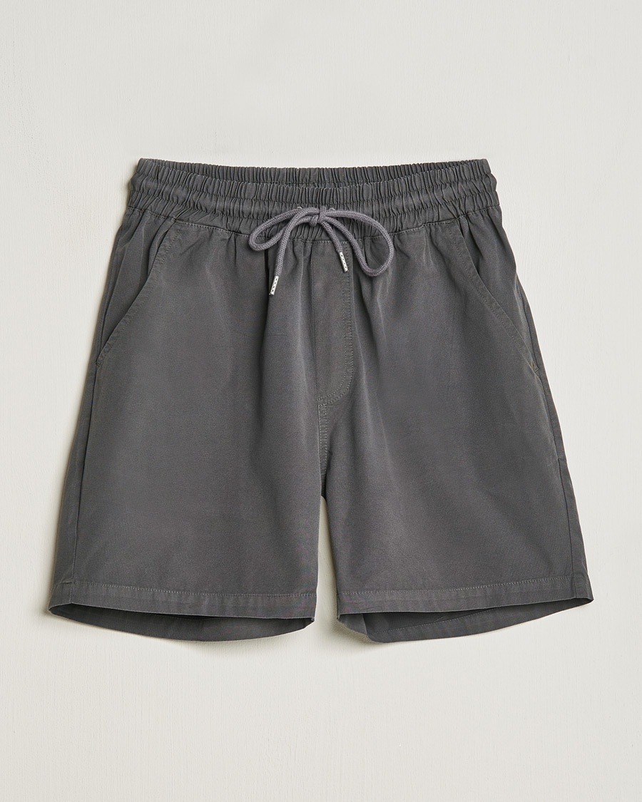 Colorful Standard Classic Organic Twill Drawstring Shorts Lava Grey – Grau
