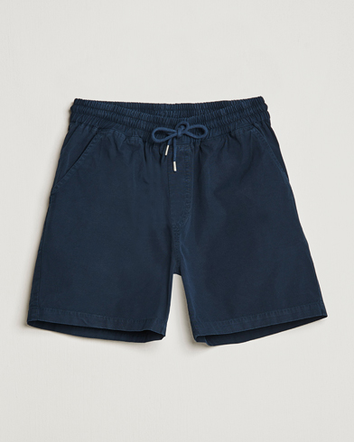 Herren | Drawstringshorts | Colorful Standard | Classic Organic Twill Drawstring Shorts Navy Blue