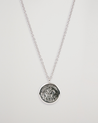 Herren | Halsketten | Tom Wood | Coin Pendand Necklace Silver