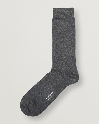 Herren |  | Sunspel | Cotton Blend Socks Grey Melange