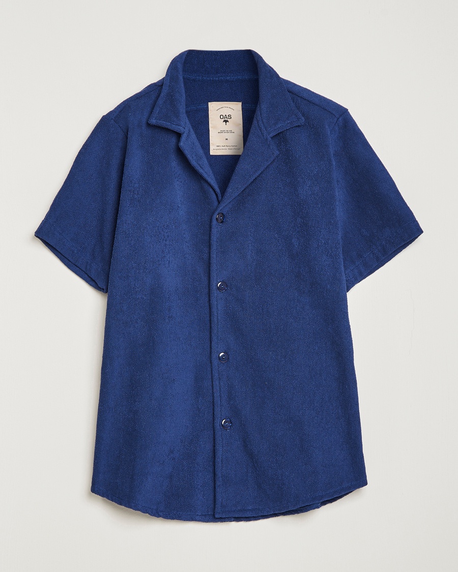 OAS Terry Cuba Short Sleeve Shirt Navy – Blau