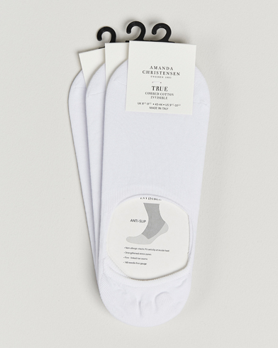 Herren |  | Amanda Christensen | 3-Pack True Cotton Invisible Socks White