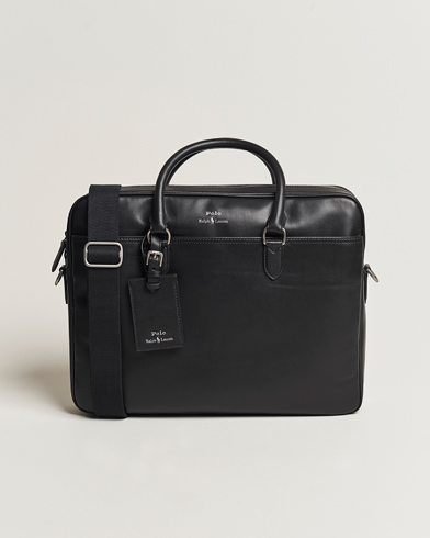 Herren |  | Polo Ralph Lauren | Leather Commuter Bag Black