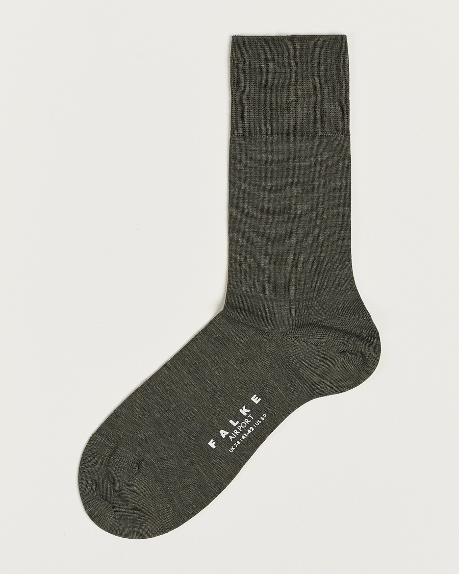 Falke Airport Socks Green Melange – Grün