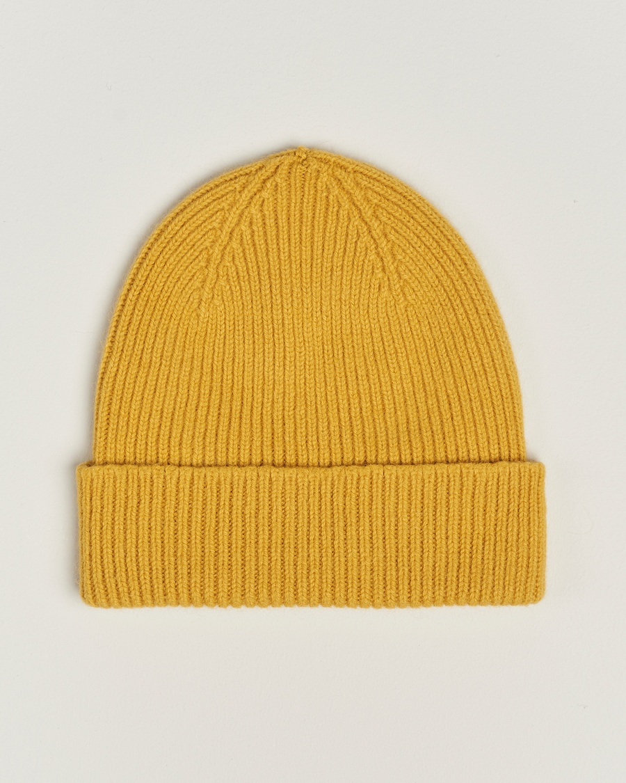Le Bonnet Lambswool/Caregora Beanie Mustard – Gelb