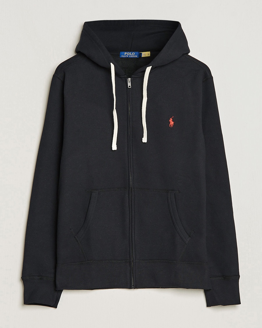 Polo Ralph Lauren Fleece Full Zip Hoodie Polo Black – Schwarz