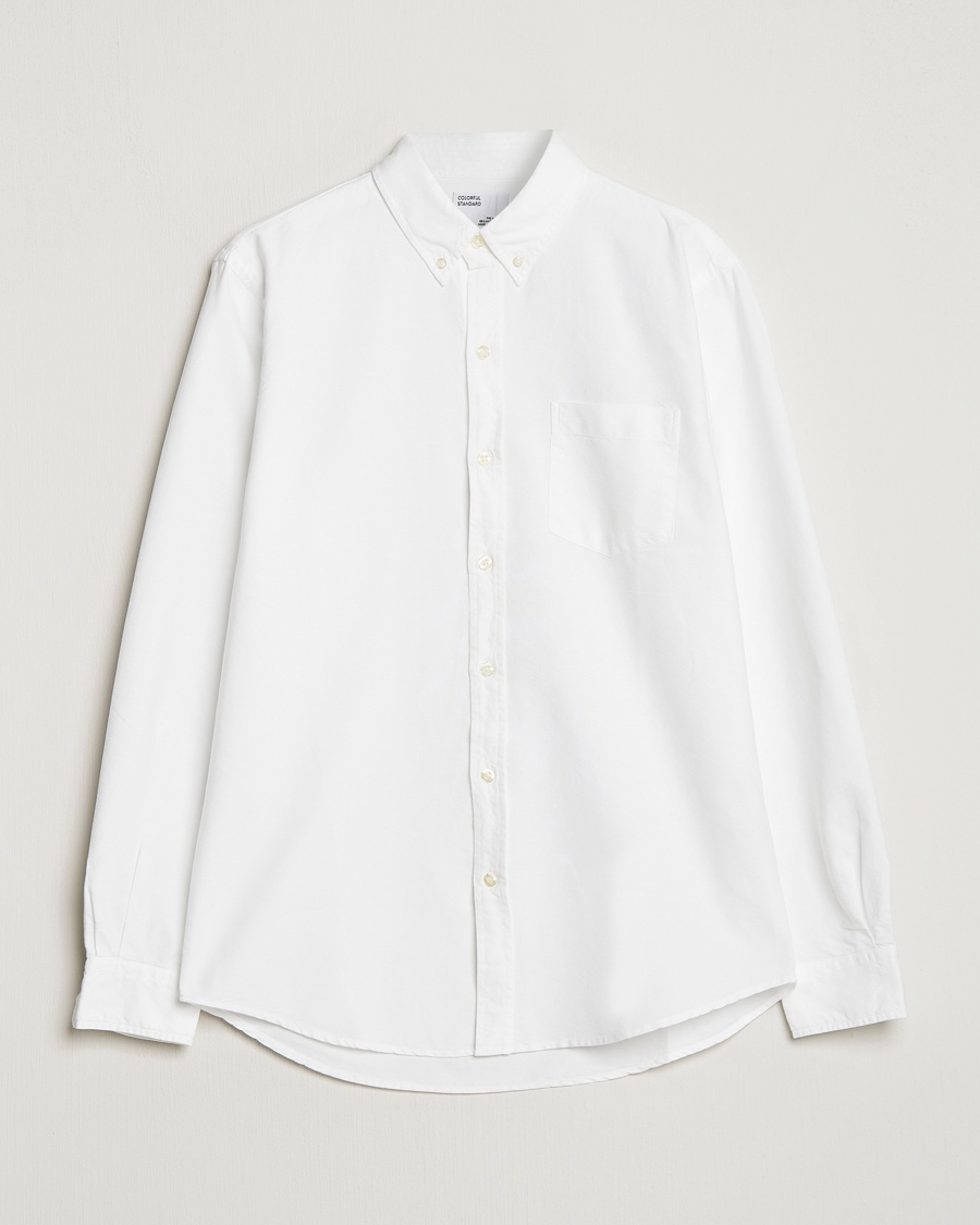 Colorful Standard Classic Organic Oxford Button Down Shirt White – Weiß