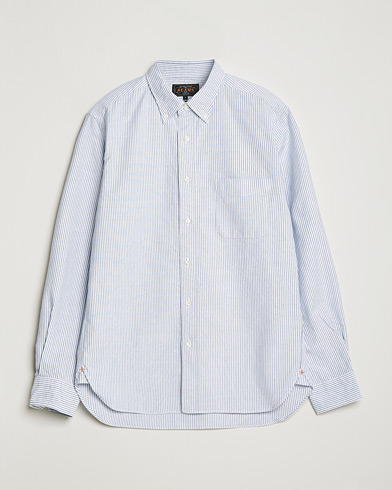 Herren | Hemden | BEAMS PLUS | Oxford Button Down Shirt Blue Stripe