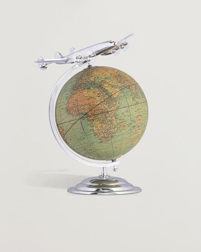 Herren | Special gifts | Authentic Models | On Top Of The World Globe and Plane Silver