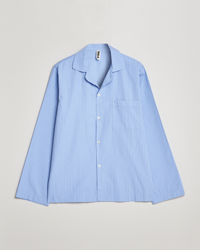 Herren | Pyjama Oberteile | Tekla | Poplin Pyjama Shirt Pin Stripes