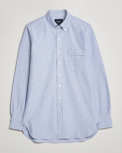 Herren | Drake's | Drake's | Button Down Oxford Shirt Blue