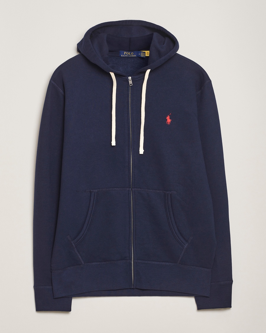 Polo Ralph Lauren Fleece Full Zip Hoodie Cruise Navy – Blau