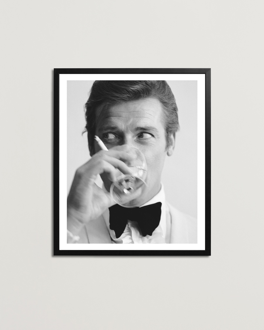 Sonic Editions Framed Roger Moore Shaken Not Stirred