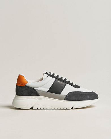Herren | Sale | Axel Arigato | Genesis Vintage Runner Sneaker Light Grey/Black/Orange