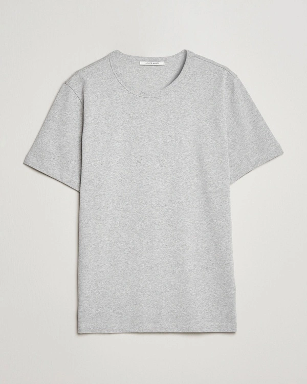 A Day's March Heavyweight T-Shirt Grey Melange – Grau