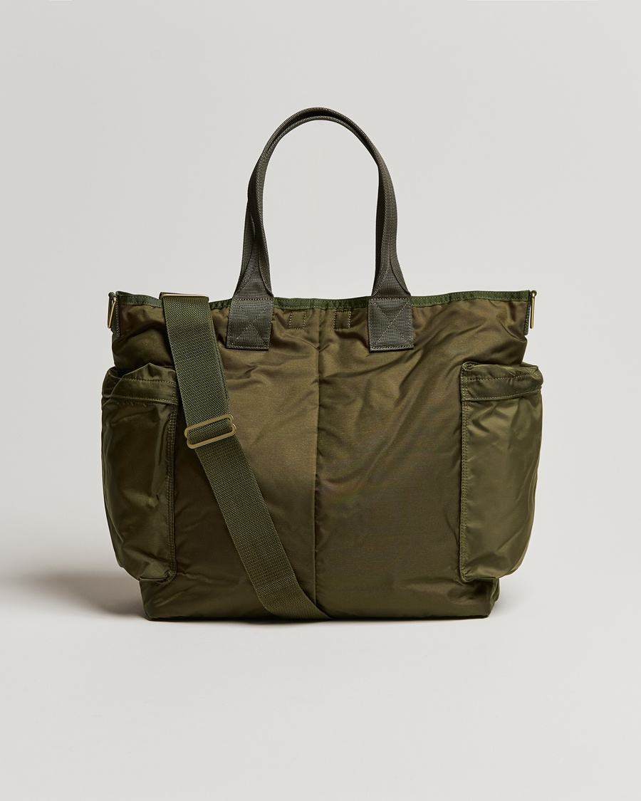 Porter-Yoshida & Co. Force 2Way Tote Bag Olive Drab – Grün