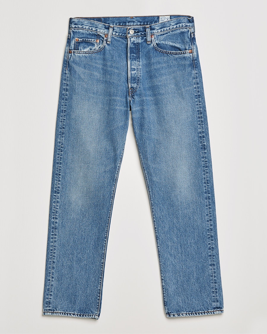 orSlow Straight Fit 105 Selvedge Jeans Denim Used – Blau