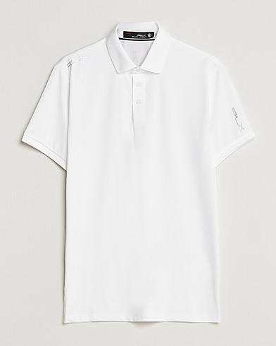 Herren | Kurzarm-Poloshirts | RLX Ralph Lauren | Airflow Active Jersey Polo Ceramic White