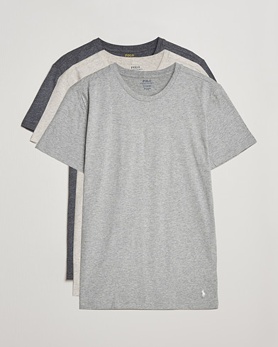 Herren | Multipack | Polo Ralph Lauren | 3-Pack Crew Neck T-Shirt Heather/Grey/Charcoal