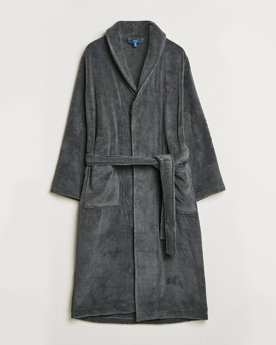 Polo Ralph Lauren Cotton Terry Robe Dark Slate – Grau