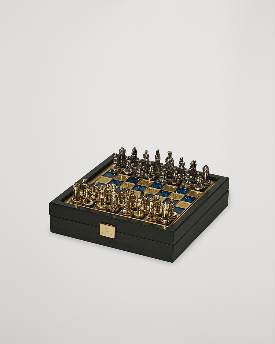 Manopoulos Byzantine Empire Chess Set Blue – Blau