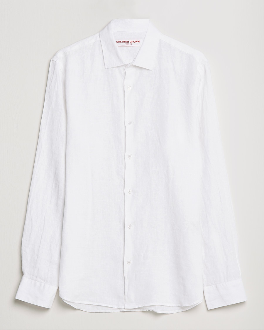Orlebar Brown Giles Linen CLS Shirt White – Weiß