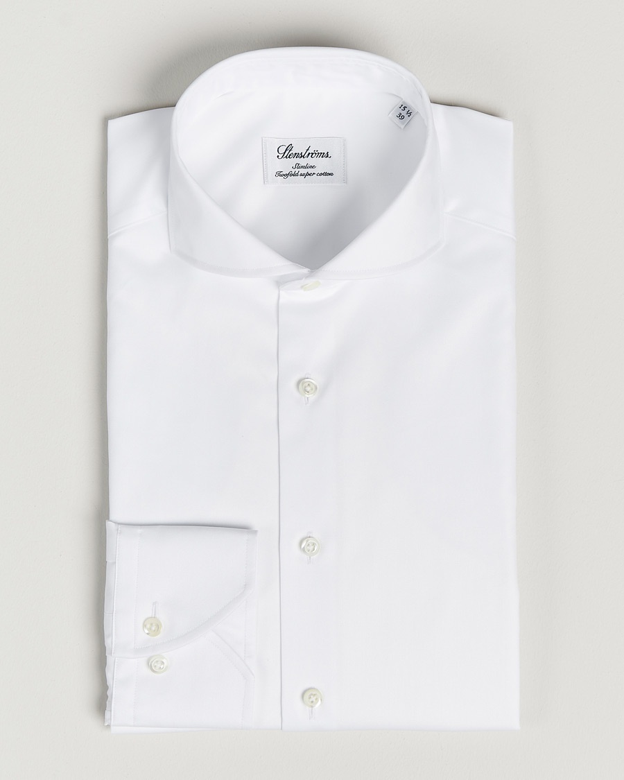 Stenströms Slimline Extreme Cut Away Shirt White – Weiß
