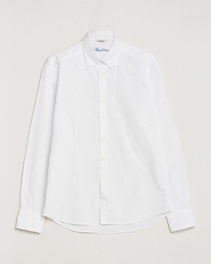 Stenströms Slimline Oxford Shirt White – Weiß