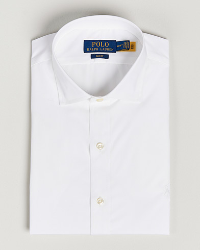 Herren | Formelle Hemden | Polo Ralph Lauren | Slim Fit Poplin Cut Away Dress Shirt White