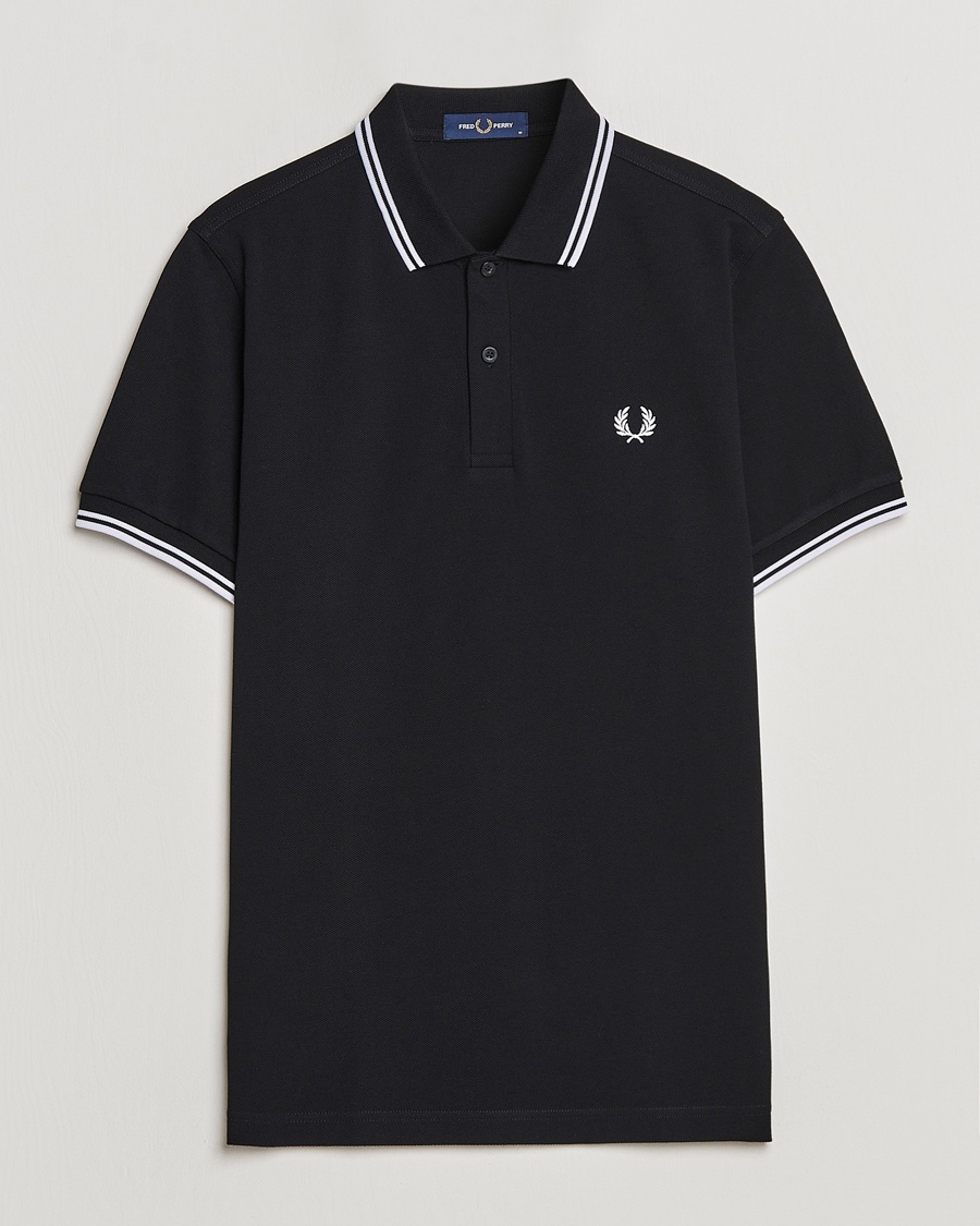 Fred Perry Twin Tipped Polo Shirt Black – Schwarz