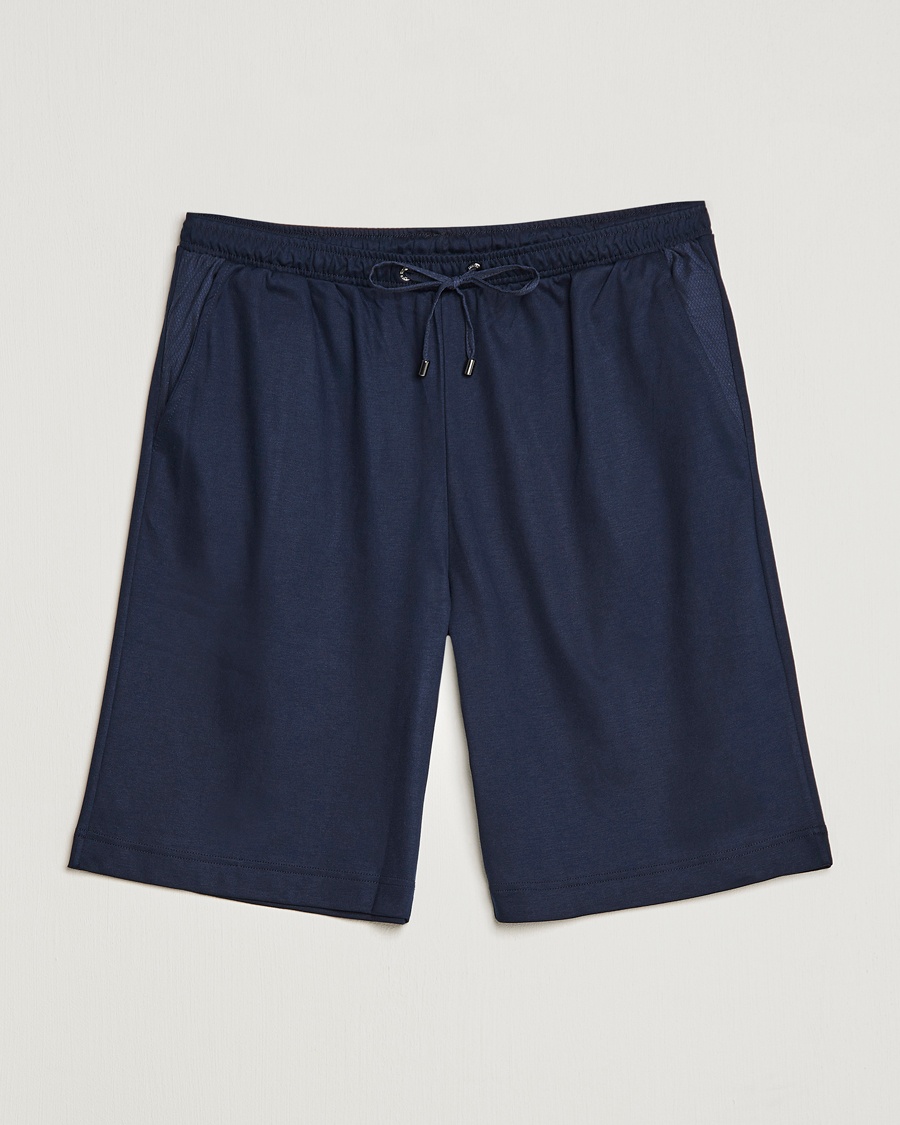 Zimmerli of Switzerland Cotton/Modal Loungewear Shorts Midnight – Blau