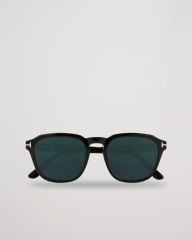 Herren | Gebogene Sonnenbrillen | Tom Ford | Avery Sunglasses Shiny Black/Blue