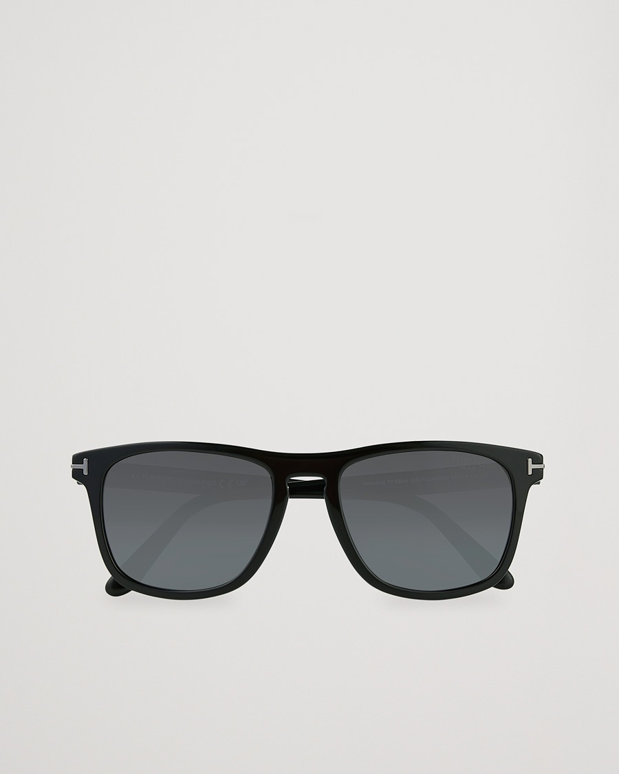Tom Ford Gerard Polarized Sunglasses Shiny Black/Smoke – Schwarz