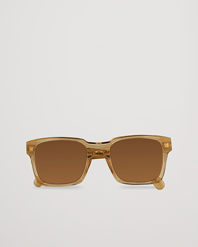 Herren | Gebogene Sonnenbrillen | Moncler Lunettes | Arcsecond Sunglasses Shiny Beige/Brown