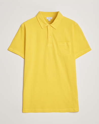 Herren | 40% sale | Sunspel | Riviera Polo Shirt Empire Yellow