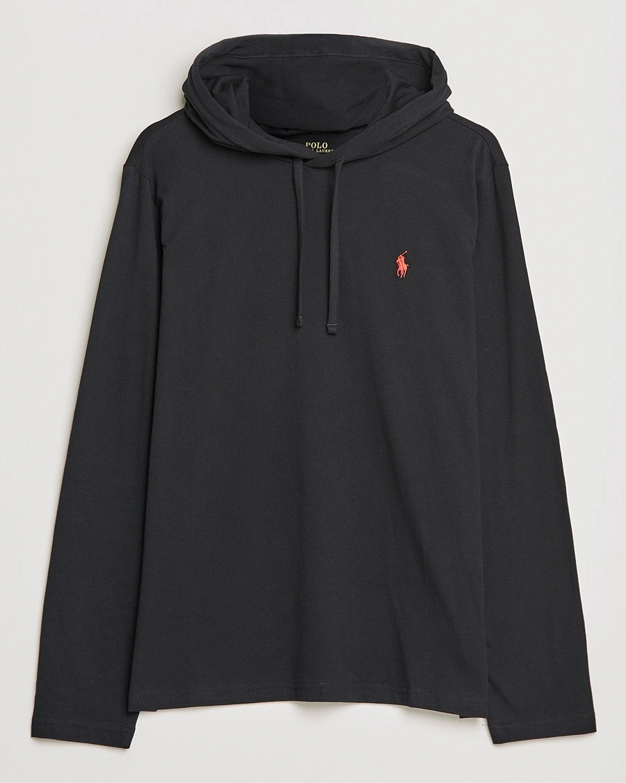 Polo Ralph Lauren Long Sleeve Hooded T-Shirt Polo Black – Schwarz