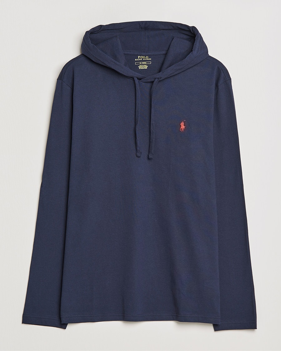 Polo Ralph Lauren Long Sleeve Hooded T-Shirt Ink – Blau